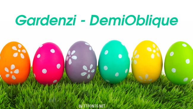 Gardenzi - DemiOblique example