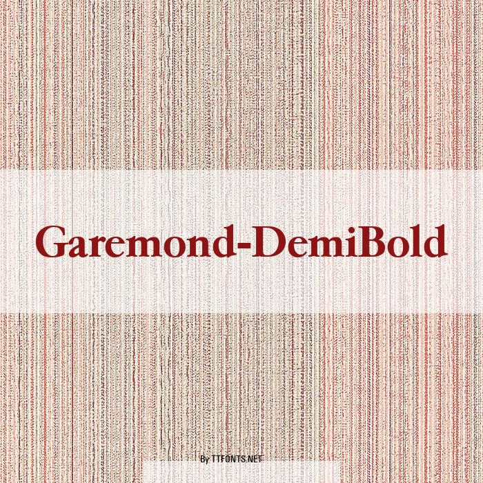 Garemond-DemiBold example