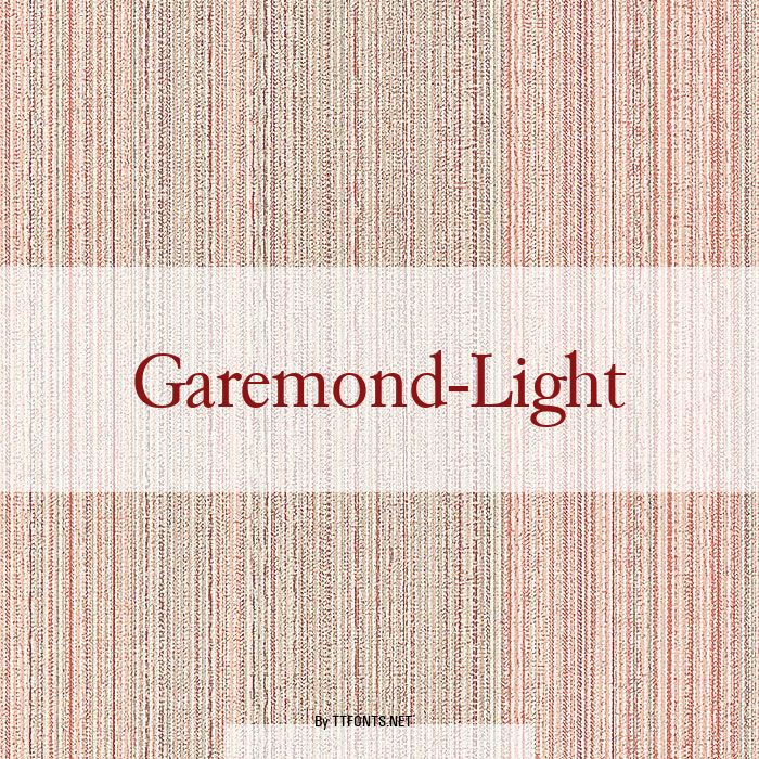 Garemond-Light example