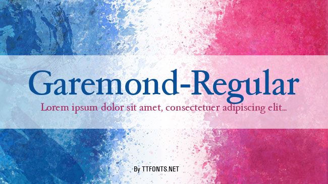 Garemond-Regular example