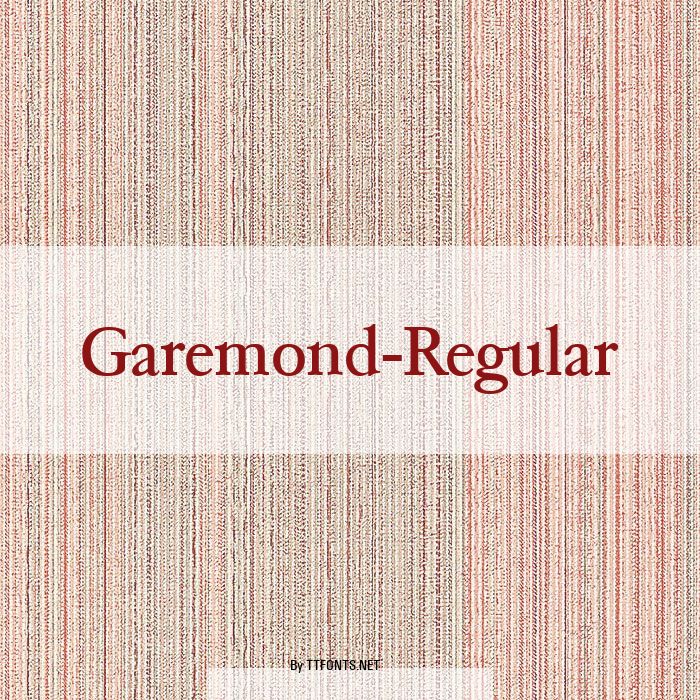 Garemond-Regular example