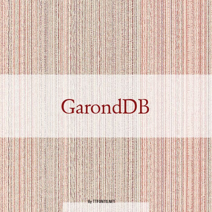 GarondDB example