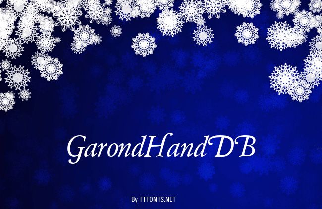 GarondHandDB example