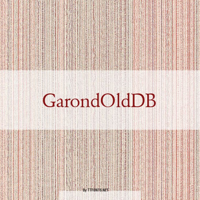 GarondOldDB example