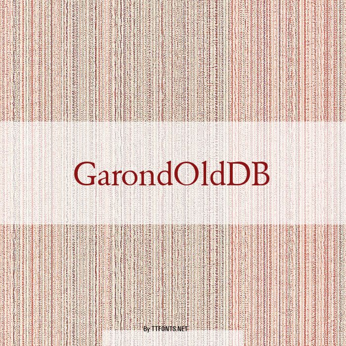 GarondOldDB example