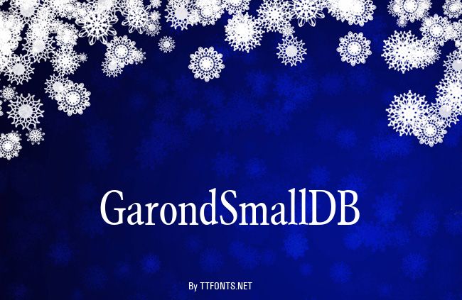 GarondSmallDB example