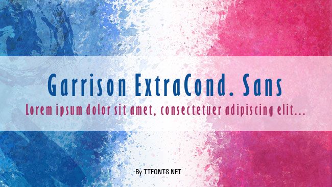 Garrison ExtraCond. Sans example