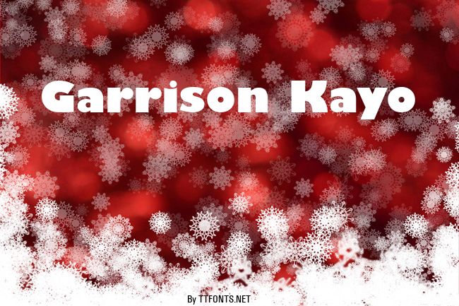 Garrison Kayo example