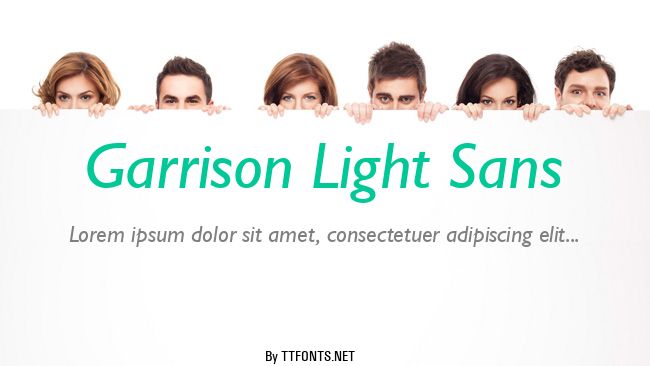 Garrison Light Sans example