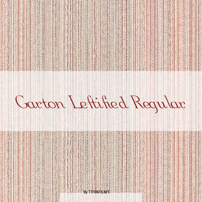 Garton Leftified Regular example