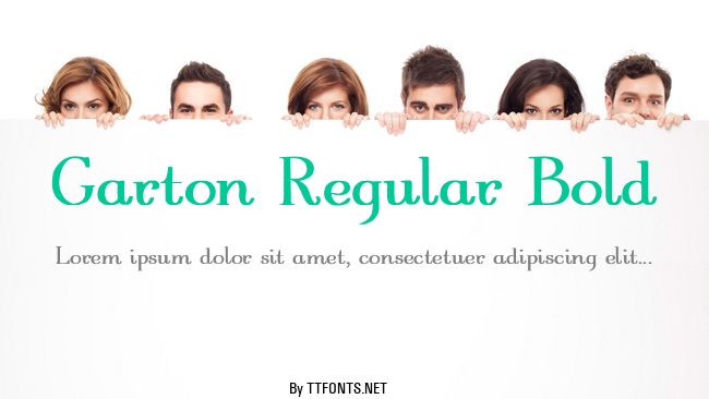 Garton Regular Bold example
