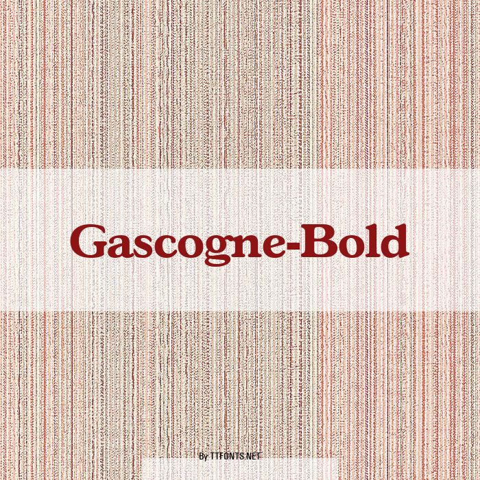 Gascogne-Bold example