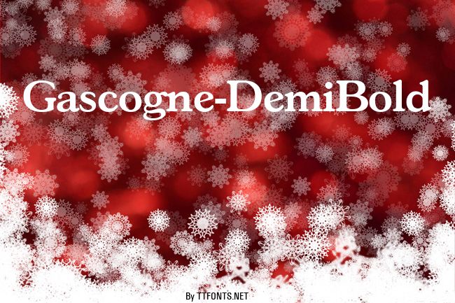Gascogne-DemiBold example