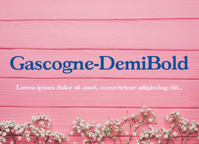 Gascogne-DemiBold example