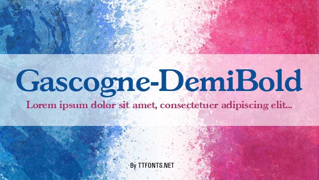 Gascogne-DemiBold example