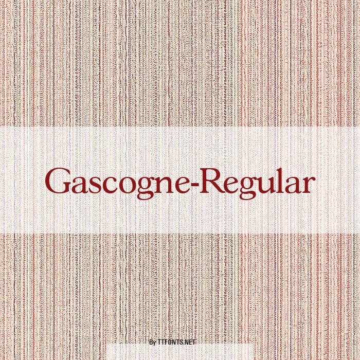 Gascogne-Regular example