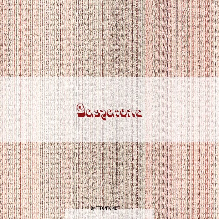 Gasparone example