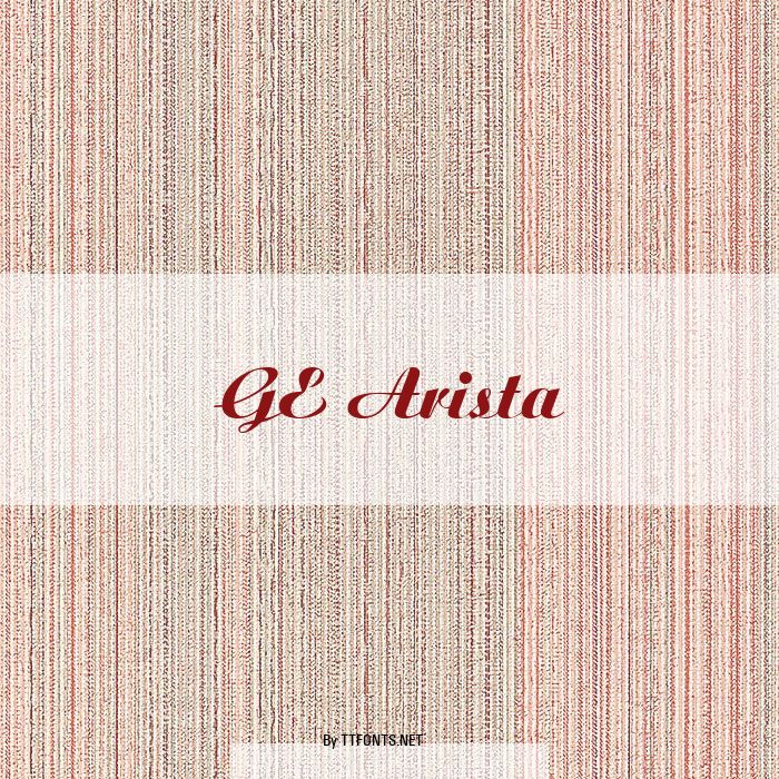 GE Arista example