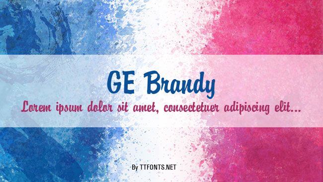 GE Brandy example