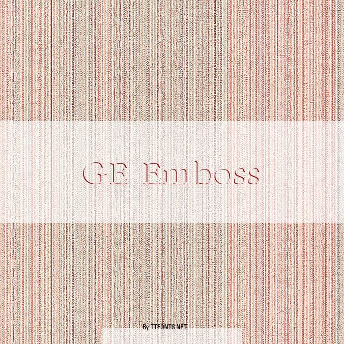 GE Emboss example