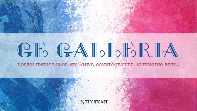 GE Galleria example