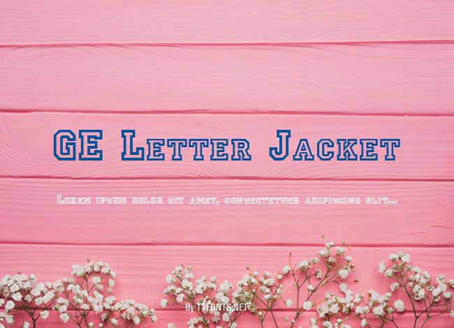 GE Letter Jacket example