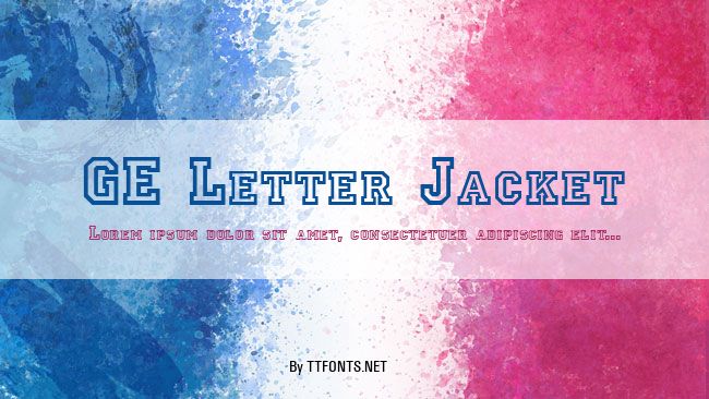 GE Letter Jacket example