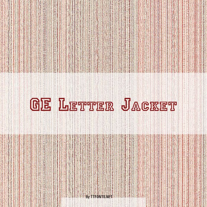 GE Letter Jacket example