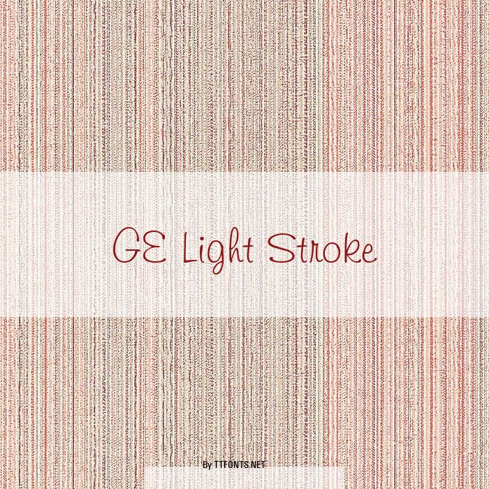 GE Light Stroke example