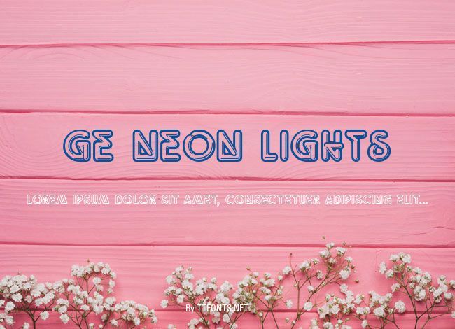 GE Neon Lights example