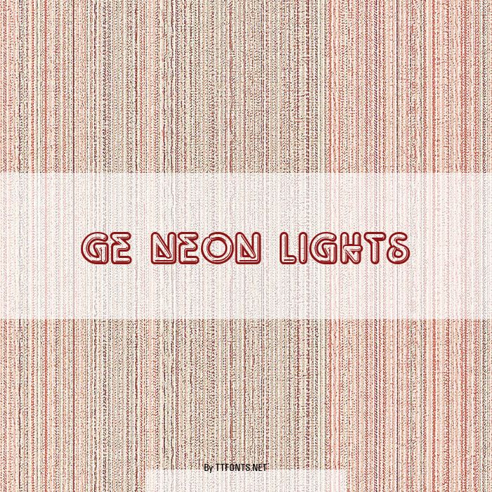 GE Neon Lights example