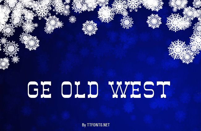 GE Old West example