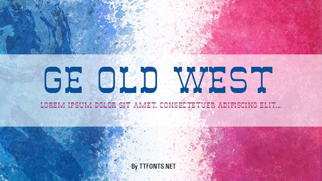 GE Old West example
