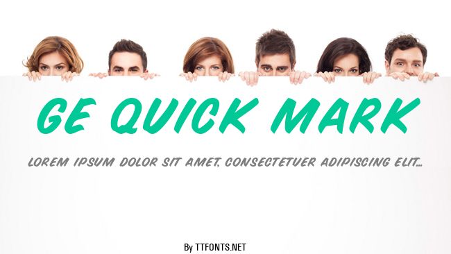 GE Quick Mark example