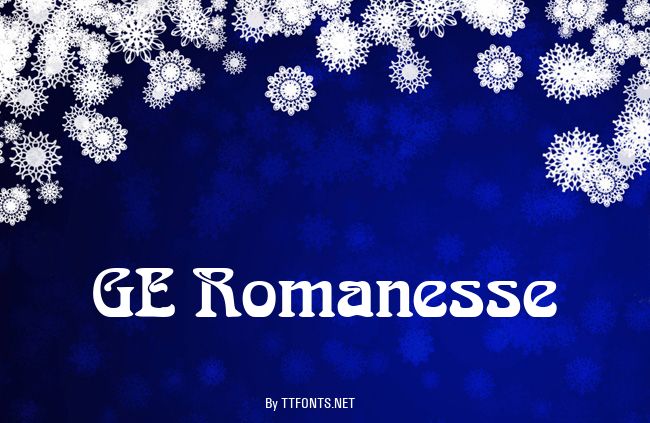 GE Romanesse example
