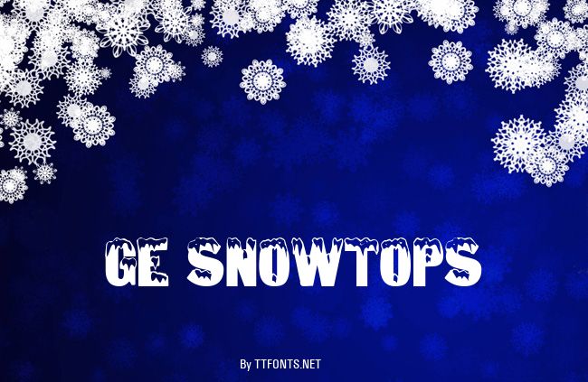 GE Snowtops example