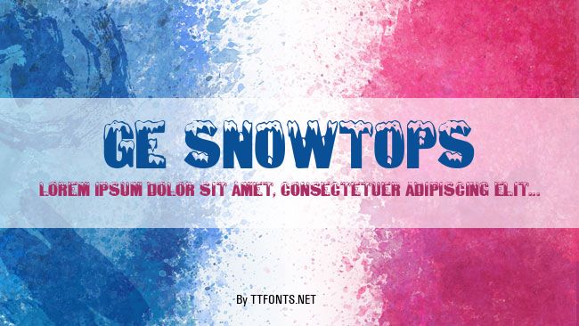GE Snowtops example