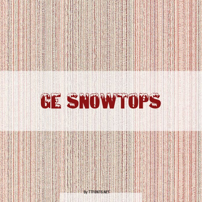 GE Snowtops example