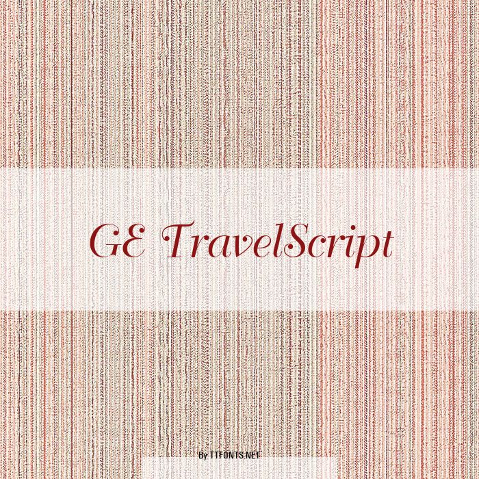 GE TravelScript example