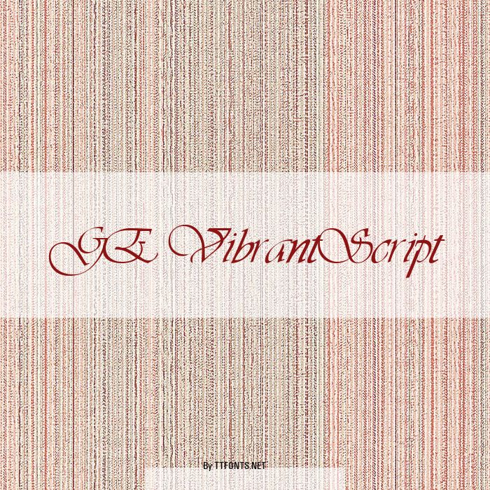 GE VibrantScript example
