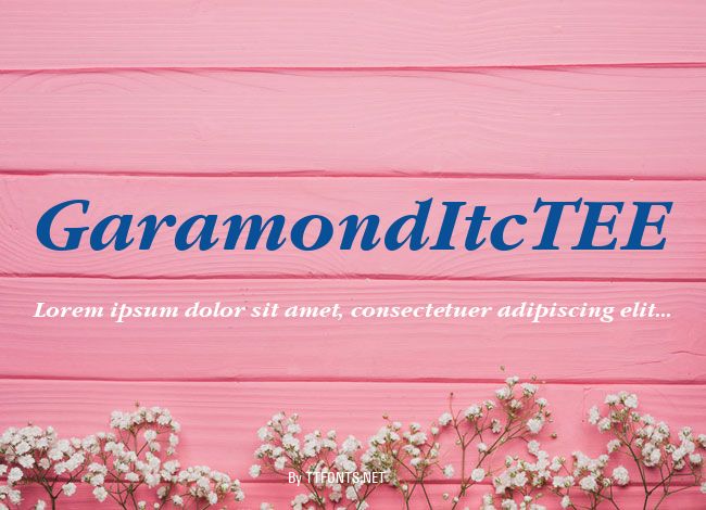 GaramondItcTEE example