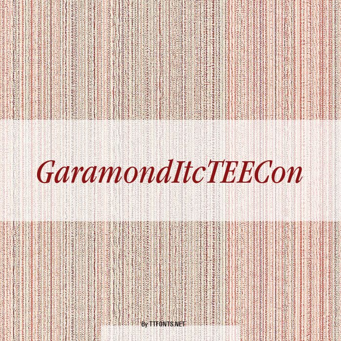 GaramondItcTEECon example