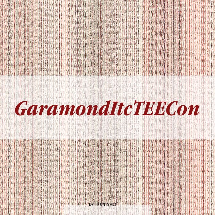 GaramondItcTEECon example