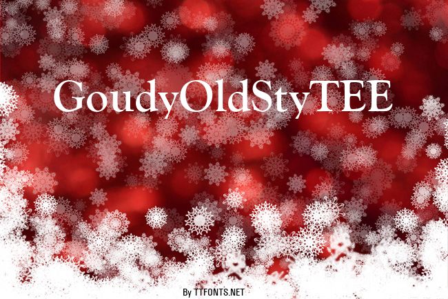 GoudyOldStyTEE example