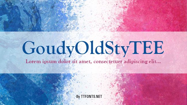 GoudyOldStyTEE example