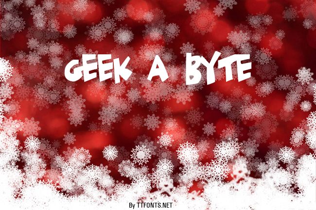 Geek a byte example