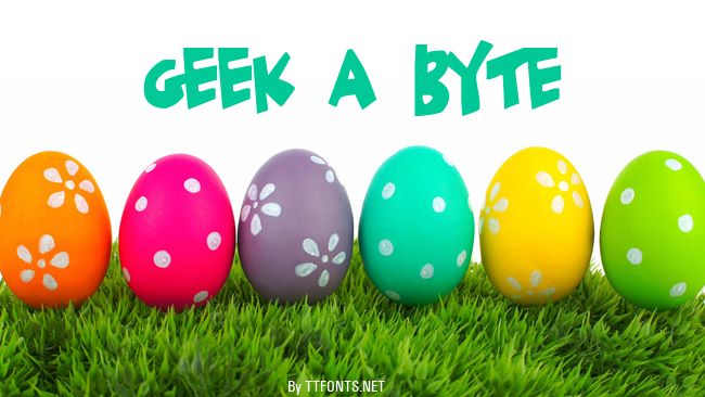 Geek a byte example