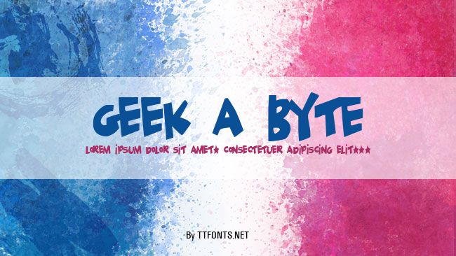 Geek a byte example