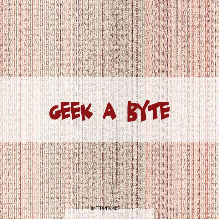 Geek a byte example