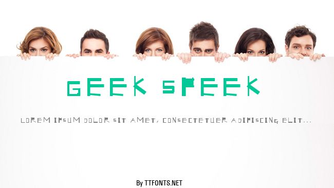 Geek Speek example